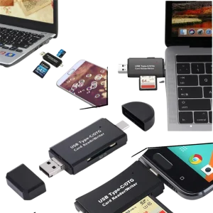 3 i 1 USB minneskortläsare