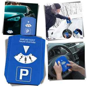 2-i-1 parkeringsskiva för bilar