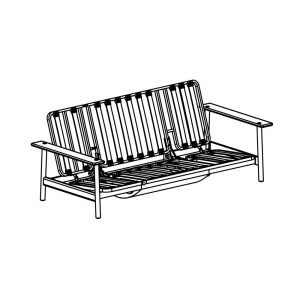 Balder futonunderrede 140x200cm