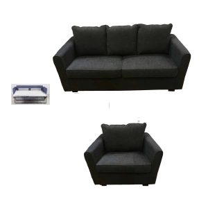 Bella 3 sits bäddsoffa och en fåtölj