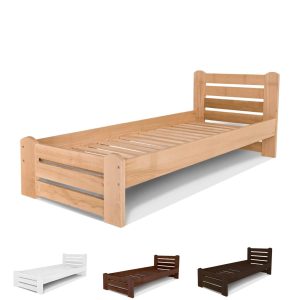 Country singel säng 90 x 200cm i valfri färg massiv bok