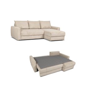 Gosa Bäddsoffa med schäslong och förvaring från Rave möbler