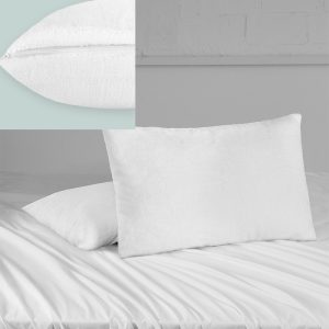 10 pack Molton vattenavstötande Örngott / Kuddöverdrag med blixtlås till hotellsäng 50 x 70cm