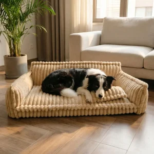 Hundsoffa Randig & Skonsam mot lederna – Hög kant & Mjuk stoppning