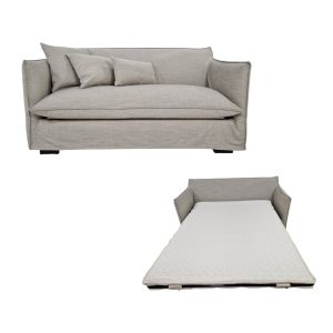 Merano bäddsoffa från Göinge möbler med avtagbar klädsel.