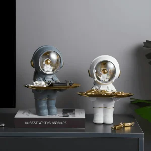 CosmoBricka – Astronautinspirerad Förvaringsbricka i Harts
