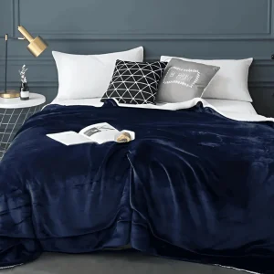 SnugSoft SherpaPlaid – Tjock, Fluffig och Lyxigt Varm Dubbelsidig Filt
