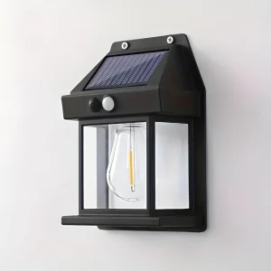 Solvion – Solcellsdriven Vägglampa med Rörelsedetektor
