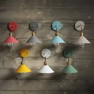 Retro Vintage Vägglampa - Vintageinspirerad Vägglampa med kon i Metall