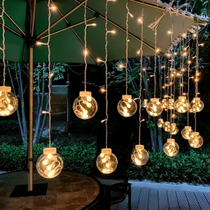 GlowSphere Solar – Magisk Rund Solcells-Ljussträng