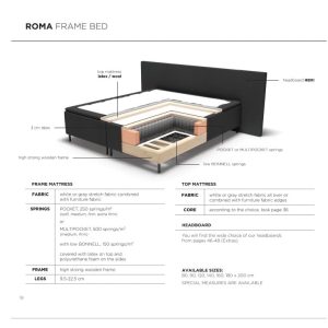 Roma delux Hotell säng 5pack