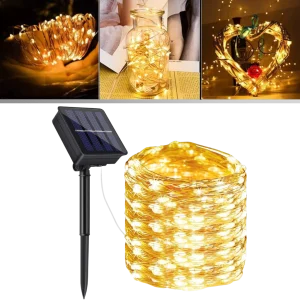 Solcellsdriven LED ljusslinga