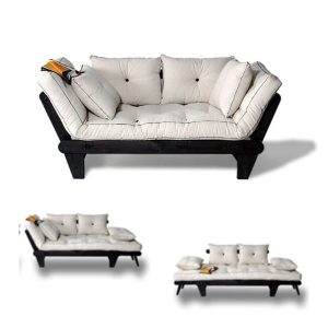 Sole bäddsoffa 2-sits i Wenge svart lackad från Italienska Cinius