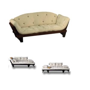 Sole bäddsoffa 3-sits i Wenge svart lackad från Italienska Cinius