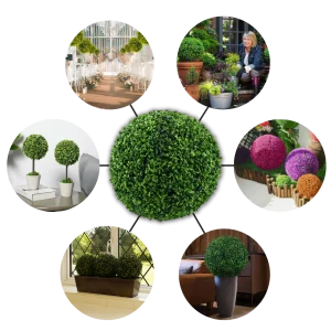 Konstgjorda Topiary bollar