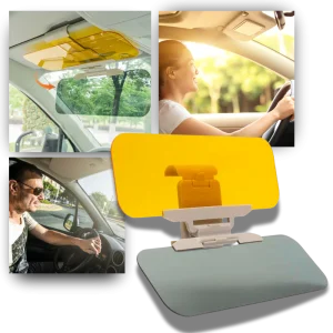 Multifunktionell förlängning för bilvisir