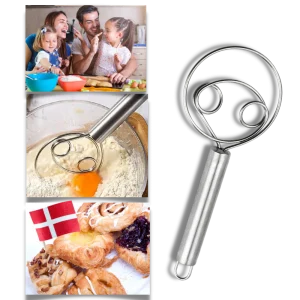 Enkel degvisp i rostfritt stål