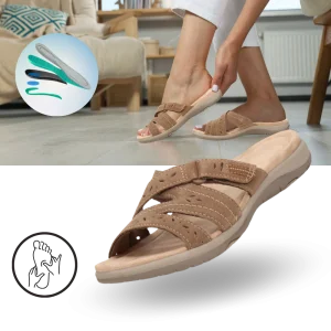 Sandaler med öppen tå och ortopedisk innersula