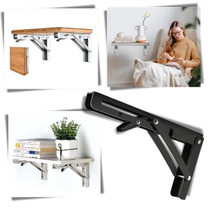 Snyggt väggmonterat fällbart bord