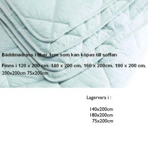 Tunn bäddmadrass ca 1 cm i valfri storlek